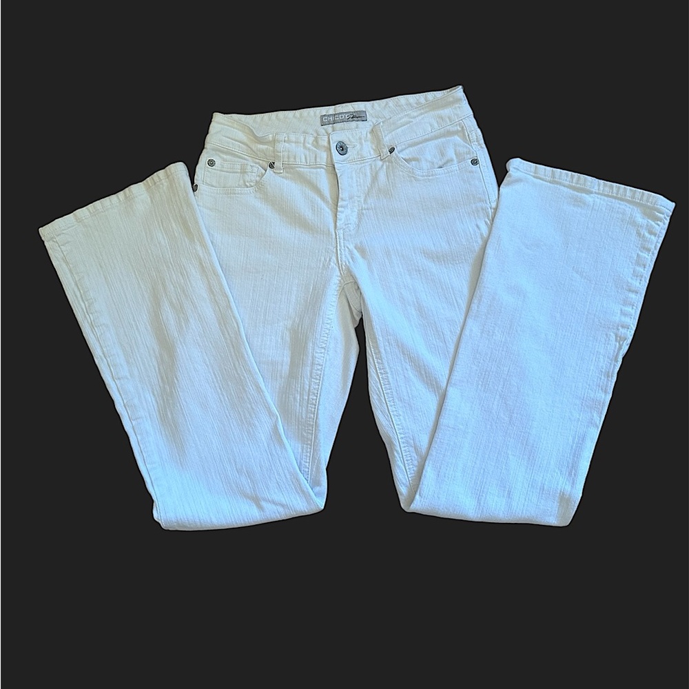 CHICO’S Women’s Platinum Jeans -Sz 00 or US Sz 2 White
